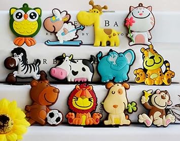 8 pcs imanes de animales de zoológico para niños dibujos animados ...