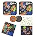 RDC Splatoon Party Supplies, 16 Guests - Small Plates, Napkins, tablecover + Birthday Button