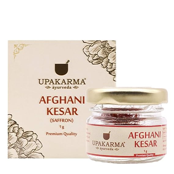 UPAKARMA Pure, Natural and Finest A++ Grade 1 Gram Afghani Kesar / Saffron Threads - Pack of 1