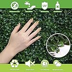 RANKA Lasting Greenery Artificial Boxwood Panels, 40" L X 40" W, Dark Green