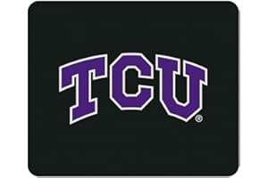 OTM ESSENTIALS Mouse Pad, Fabric, Texas Christian University Standard/Classic Black