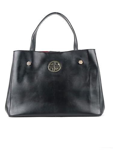 Carlton London Womens Handbag with Pouch (Black)