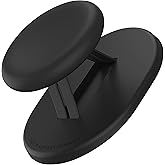 Sinjimoru Magnetic Phone Grip, Magnetic Phone Holder Compatible with MagSafe Stand, Ensuring Finger Comfort for iPhone 16 15 14 13 12, M-Mini Tok Black