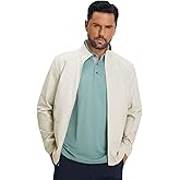 M MAELREG Men's Track Jackets Lightweight Full Zip Water Resistant Running Athletic Golf Jacket Quick Dry Casual Outwear