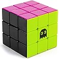3 x 3 Stickerless Neon 80s Mod Puzzle Cube - Cool Fidget Toy Engineered for Fun & Speed Solving - Game & Desk Gadget for Adults and Families - Party Favor, Stocking Stuffer, & Stress Relief Activity
