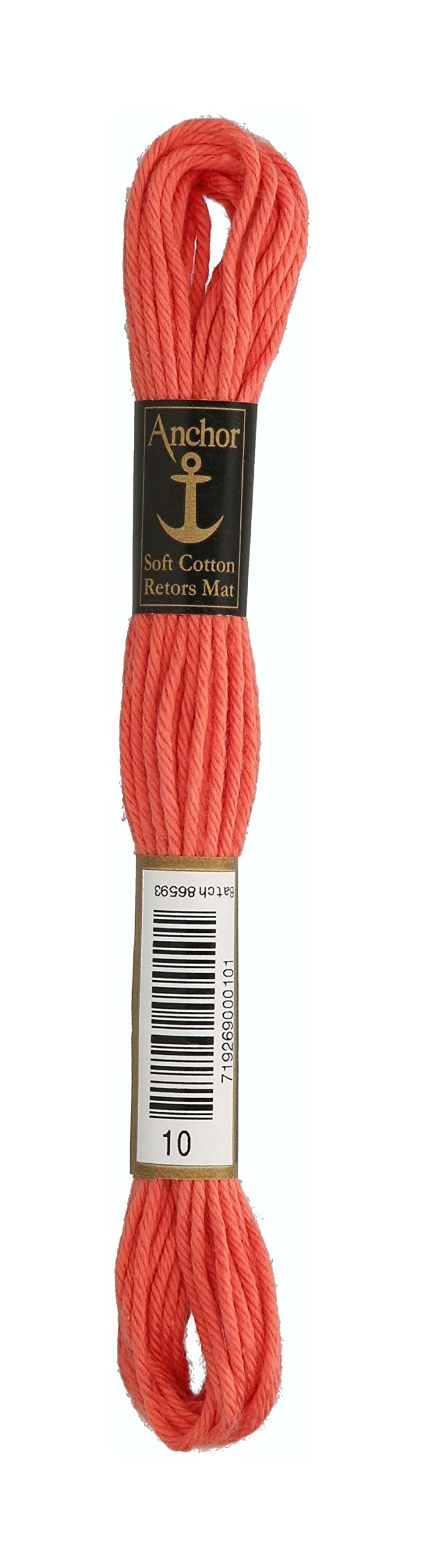 Anchor 4335000-00010 Embroidery Thread, 100% Cotton, Salmon, 10 m