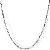 LIFETIME JEWELRY 1mm Gold Chain for Men & Women 24k Real Gold Plated Diamond Cut Rope Chain 14 to 30 Inch