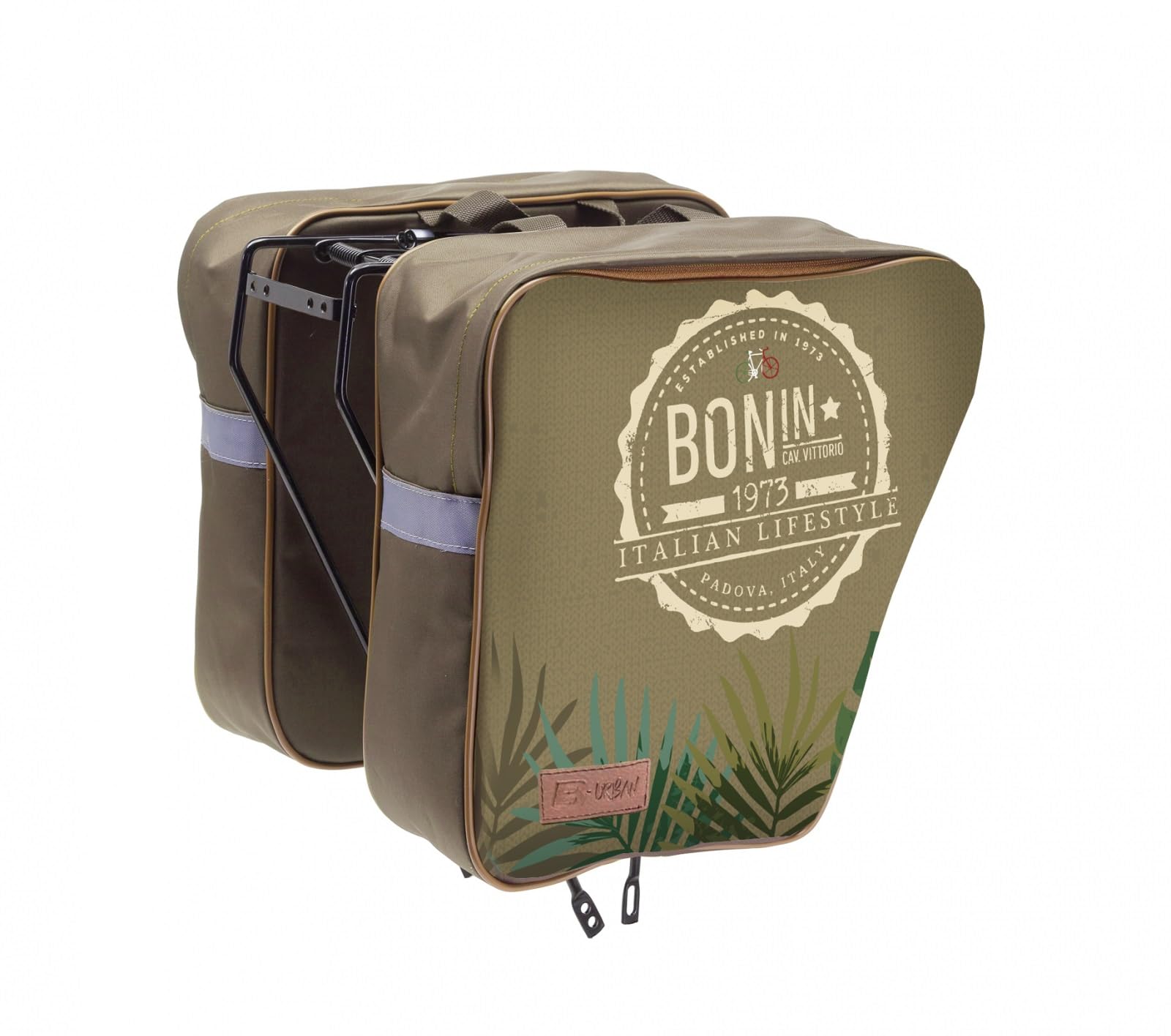 SIDE BAGS B-URBAN BONIN 1973 BROWN W/HOOKS