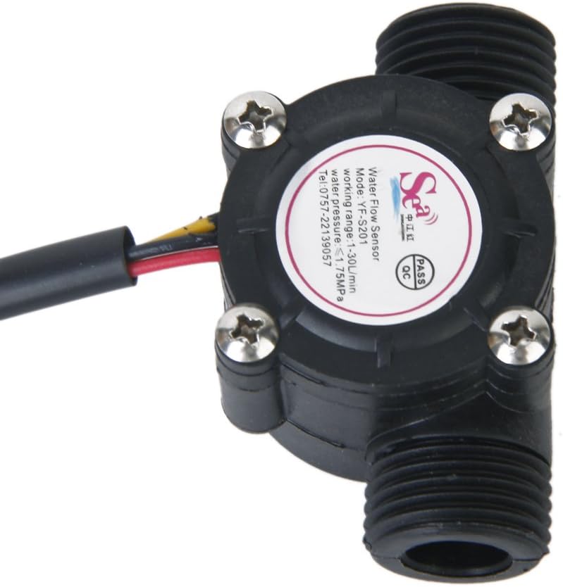 Amazon 【ノーブランド品】水フローセンサ流量計ホールフローセンサウォーターコントロール130L/min 家電＆カメラ