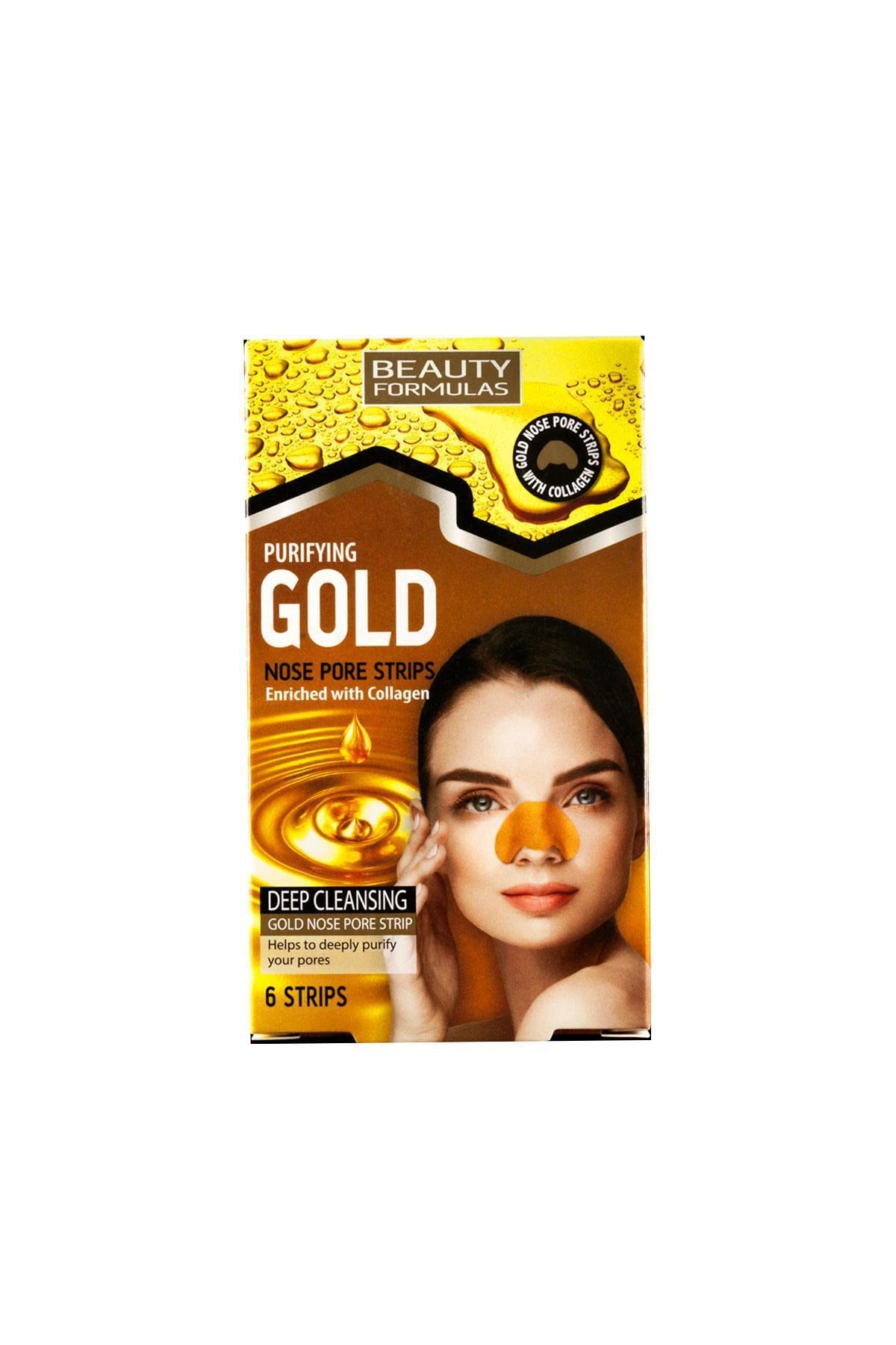 BEAUTY FORMULAS GOLD NOSE PORE STRIPS