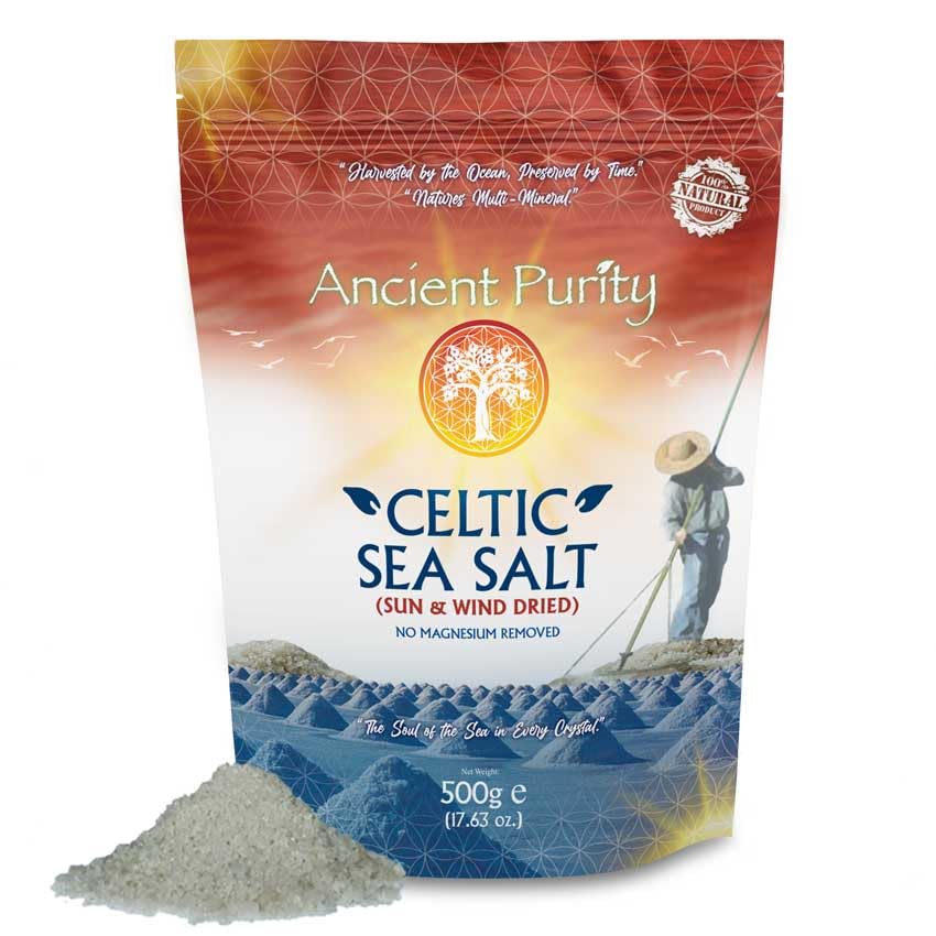 Celtic Sea Salt "Natural Real Grey Salt" 500g (Magnesium Rich) heart health