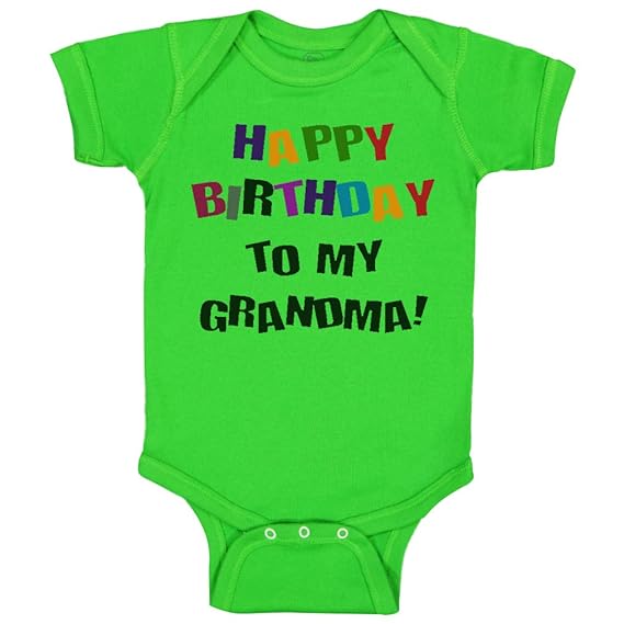happy birthday grandma onesie