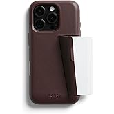 Bellroy Phone Case – 3 Card for iPhone 16 Pro (Leather iPhone case, Phone Wallet) - Ganache