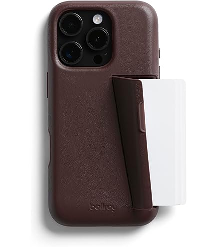Bellroy Mod Phone Case + Wallet for iPhone 16 Pro (Slim Leather iPhone case, Phone Wallet)