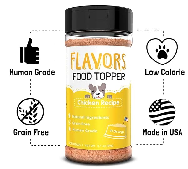 BEAUMONT BASICS FLAVORS FOOD TOPPER FOR DOGS, CHICKEN RECIPE, 3.1-OUNCE
