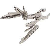 SWISS+TECH ST53100 Stainless Steel 19-in-1 Key Chain Multi Tool, Polished Finish (Single Pack)