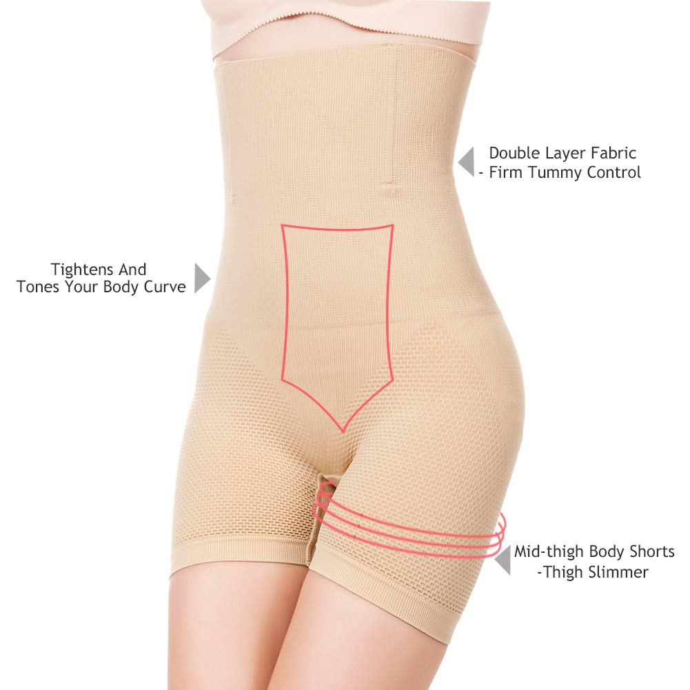 Jetai Faja Reductora Braguita Moldeadora Adelgazante Faja Pantalón Cintura Alta Body Moldeador Abdomen Shapewear Lenceria Mujer