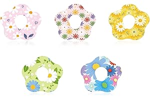 25pcs Waterproof Adhesive Patches for Dexcom G7, Breathable Floral Daisy Design CGM Sensor Covers with Holes for G7 Accessori