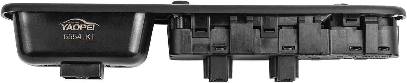 YAOPEI 6554.KT Electric Window Switch Right Driver Side For 307 307SW 307CC, Black, 26x5.5x4.7cm (10.24x2.17x1.85in) - Image 5