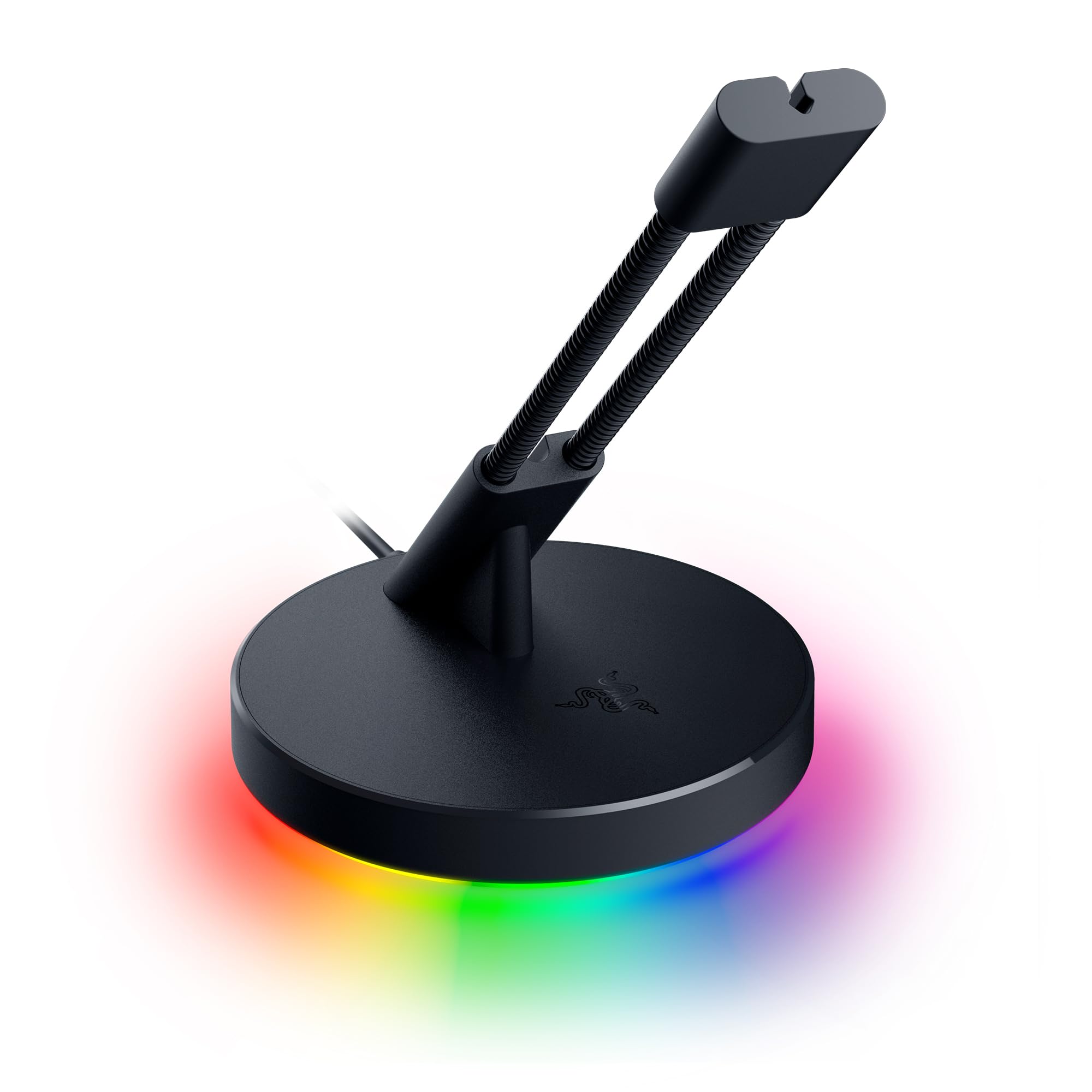 Razer Mouse Bungee V3 Chroma - Mouse Cable Holder with RGB Lighting (Spring Arm with Cable Clip, Heavy Non-Slip Base, Cable Management) Black