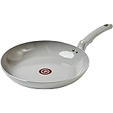 T-Fal Refresh Ceramic Frying Pans Nonstick 12 Inch Skillet, Oven Safe to 350°F, Cookware with Stay-Cool Handle, Moon Grey