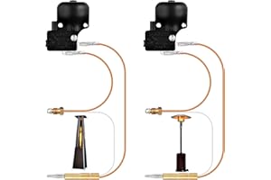 Eyoloty 4Packs Outdoor Patio Heater Thermocoupler, 23.5" Longer Thermocoupler,Propane Gas Outdoor Heater, Garden Heater, Room Heater,Anti Tilt Switch for Patio Heater,Gas Patio Heater Repair Safety