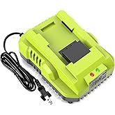 Amityke Rapid Charging OP401 Replacement for Ryobi 40V Battery Charger Compatible with Ryobi 40V Lithium Battery OP4040 OP4050 OP4050A OP40601 OP4026 OP4015 OP4030
