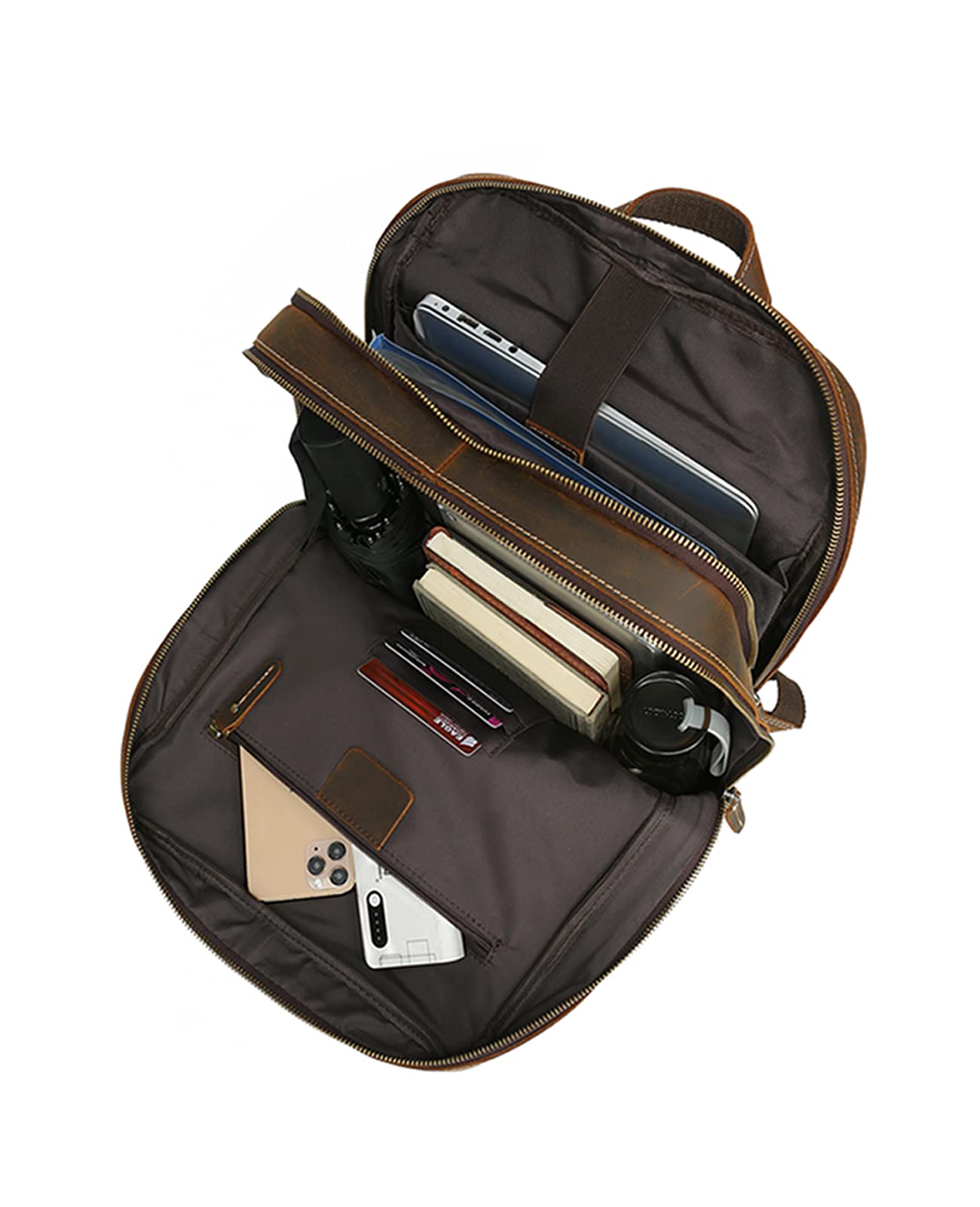 LANNSYNE Vintage Genuine Leather 16