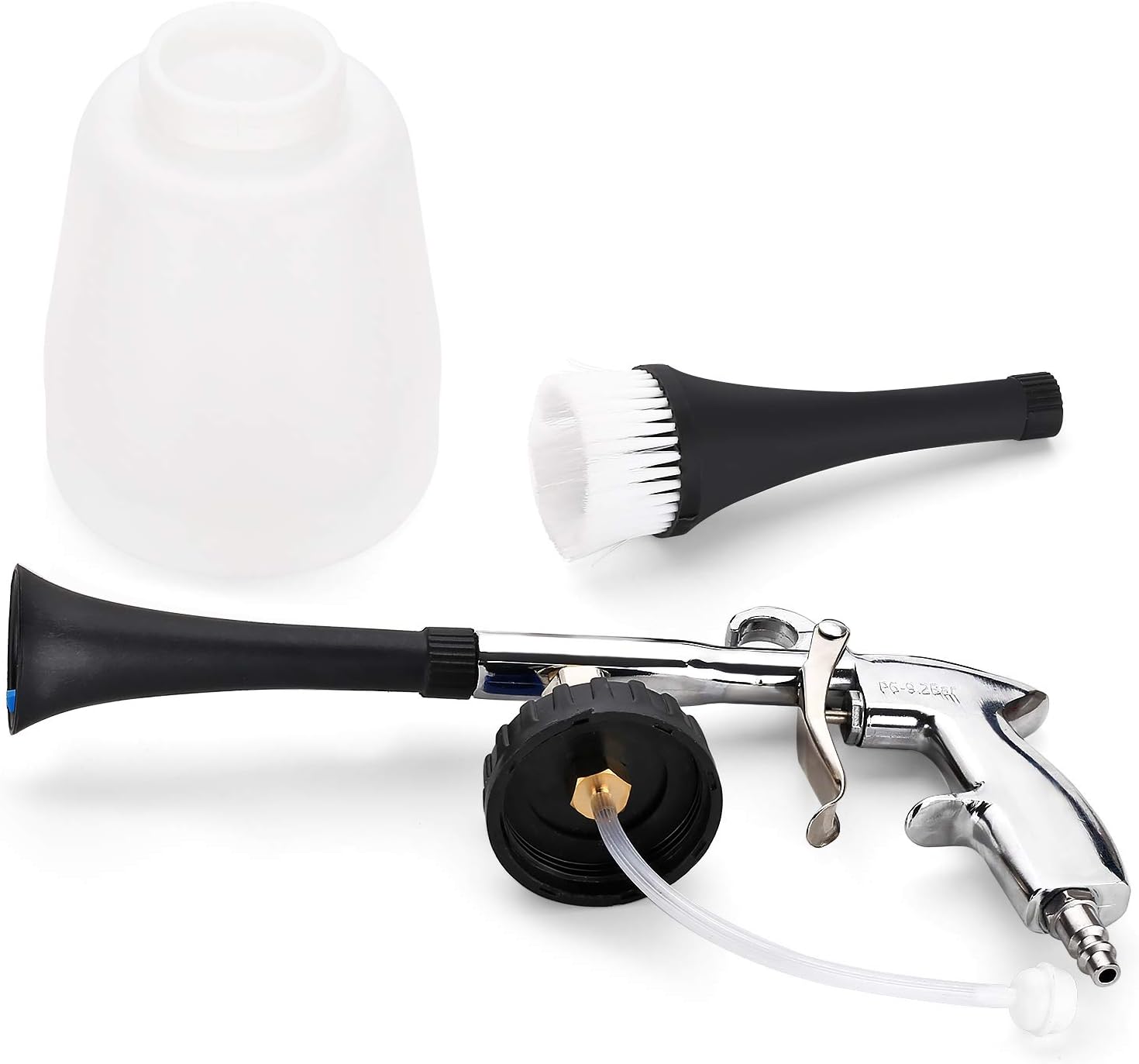 CPROSP High Pressure Car Cleaning Gun Universal Interior Washing Kit Spray Tool Kit for Automotive with Car Wash Cloth 1L Bottle and 2 Spray Nozzle: Automotive