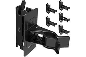 FOROIRON 6 Pcs E-Track Tool Holders, E Track Accessories for Enclosed Trailer Store Shovels, Rakes, Broom E Track Tool Holder Hanger for Trailer Accessories, E Track Shovel Holder