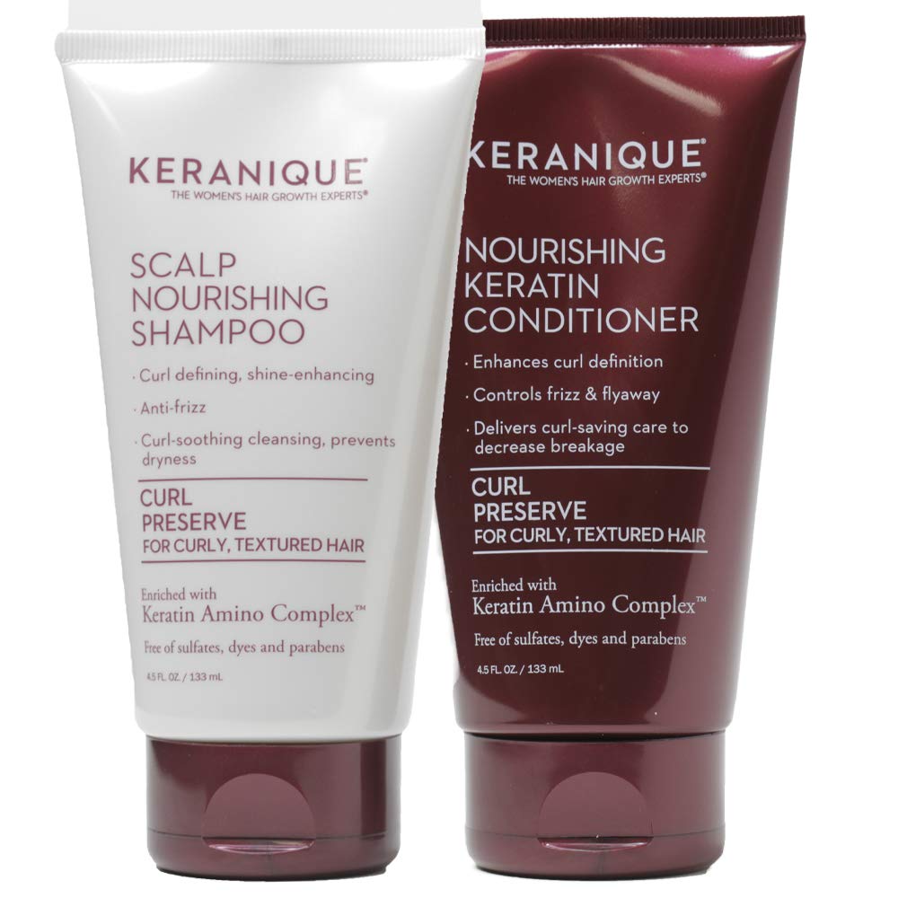Amazon Com Keranique Keratin Shampoo And Conditioner Set For