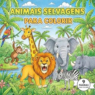 Livro Animais Selvagens: Para colorir