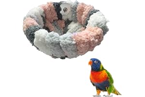Plush Hanging Warm Bird Nest for Cage,Parrot Plush Nest Warm Bird Nest for Parakeets Budgies Caique Conures Cockatiels