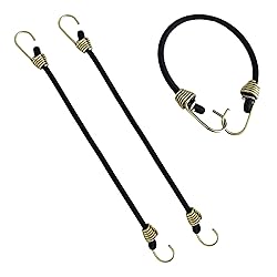AUXBC 20PCS 8Inch Mini Black Bungee Cords with