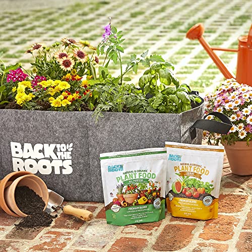 BACK TO THE ROOTS EDIBLES PLANT FOOD – ORGANIC, SUSTAINABLY-MADE GARDEN MADE WITH DOLOMITIC LIMESTONE, MYCORRHIZAE, AND KELP AND ALFALFA MEAL – 1.5 LB PREMIUM BLEND