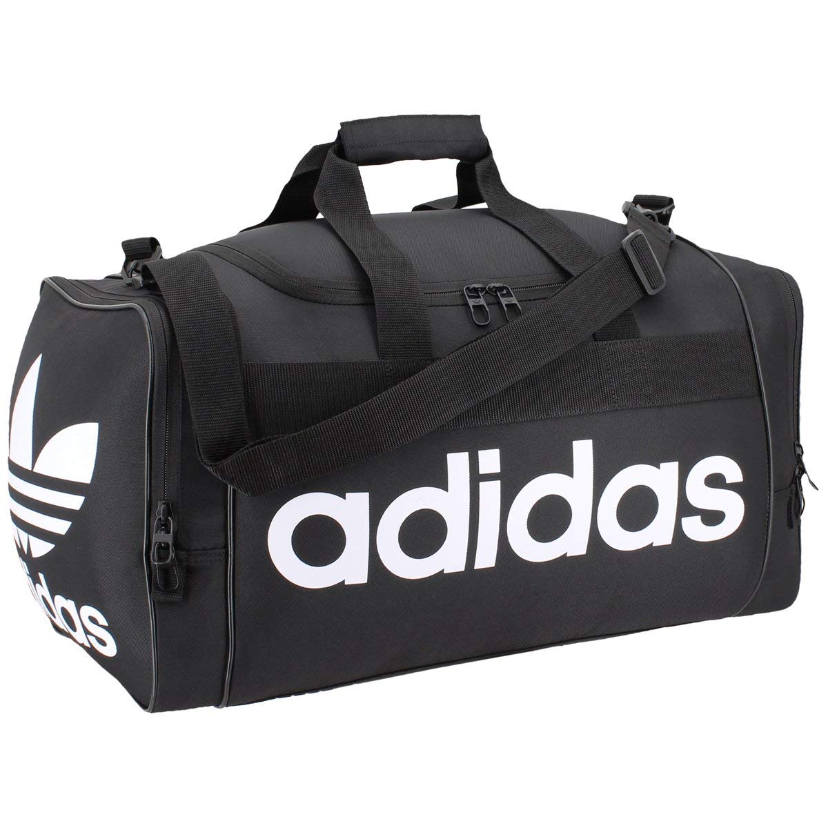 adidas Originals Santiago Duffel Bag, CoreBlack/White, One Size, Santiago Duffel Bag