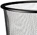 Amazon Basics Mesh Trash Can Wastebasket, Black, 6-Pack
