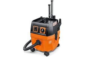 Fein Turbo I HEPA Pro Set Wet/Dry Dust Extractor - 5.8-Gallon Capacity, 151 CFM Suction, Anti-Static System, Quiet 66 dB Operation, Includes HEPA Filter and Accessories - 92037060990