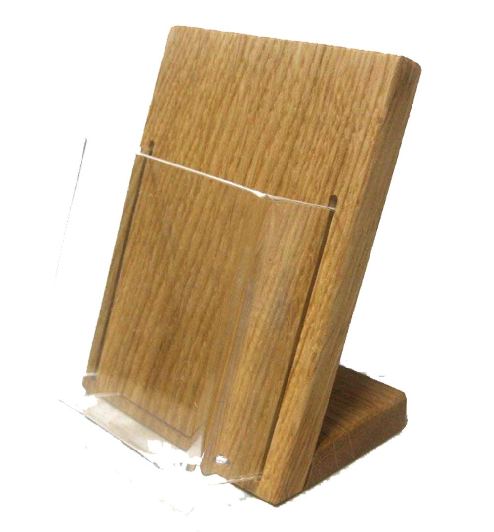 Porta Biglietti Da Visita In Legno (Verticale) Espositore da tavolo