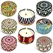 Tobeape Scented Candles Gift Set, Natural Soy Wax 2.5 Oz Portable Travel Tin Candle, Aromatherapy Candles with Strongly Fragrance Essential Oils for Mother's Day Gift- 8 Pack
