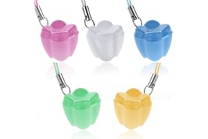 QIANYU 20Pcs Tooth Saver Necklaces Lost Teeth Storage Box Milk Teeth Necklace Little Cases Tooth Fairy Bag Organizer Colorful Saver Box for Kids Teeths Necklaces Treasure Keepsake Ornaments Accessory