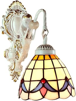 DALUXE Tiffany European Wall Lámparas de la Pared Backless Banco