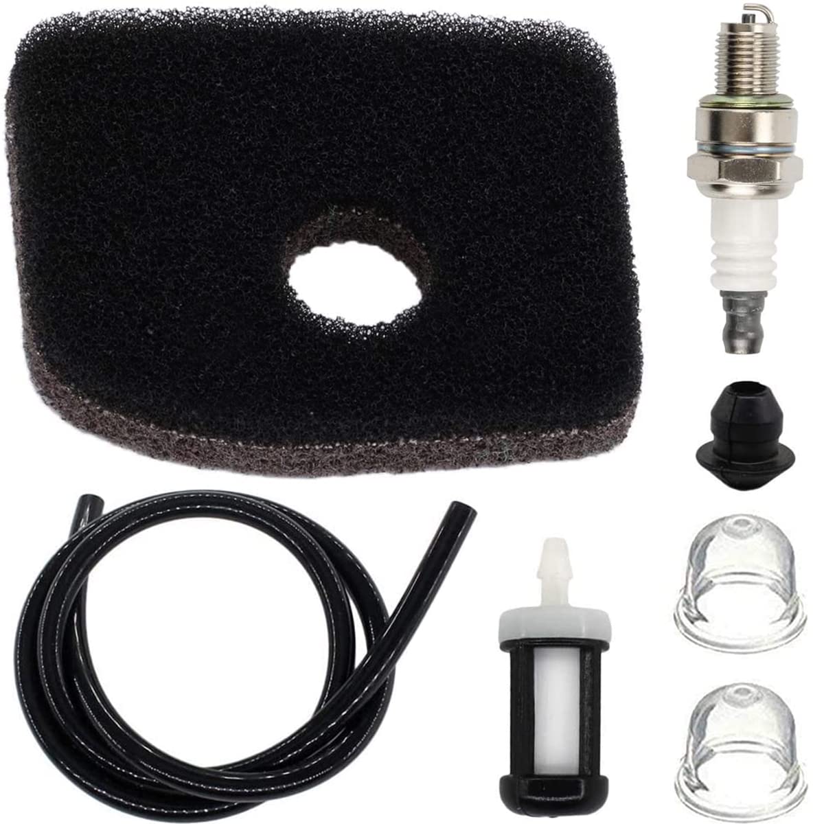 ZAMDOE Air Filter Spark Plug Fuel Line Kit for STIHL BG56 BG56C SH56C BG66 BG66C BG86 BG86C BG86CE BG86Z BG86CEZ SH56 SH86 SH86C BR200 SR200 Leaf Blowers; Replace # 4241 120 1800 CMR6H