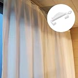 Fuyamp 50 Pcs White Plastic Curtain Hooks for Track Glider Sliders view 6
