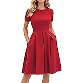 oxiuly Summer Dresses for Women 2024 Party Church Bridesmaid Graduation Dress with Pockets S253