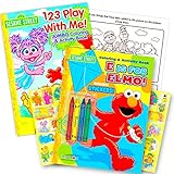 Sesame Street Coloring Book Super Set with Sesame Street Crayons -- 2 Coloring Books, Over 160 Coloring Pages and 60 Stickers Total!