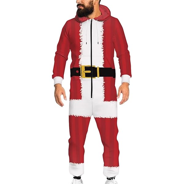 Amazon.com: Bioworld Santa Claus Red Union Suit Onesie-S/M