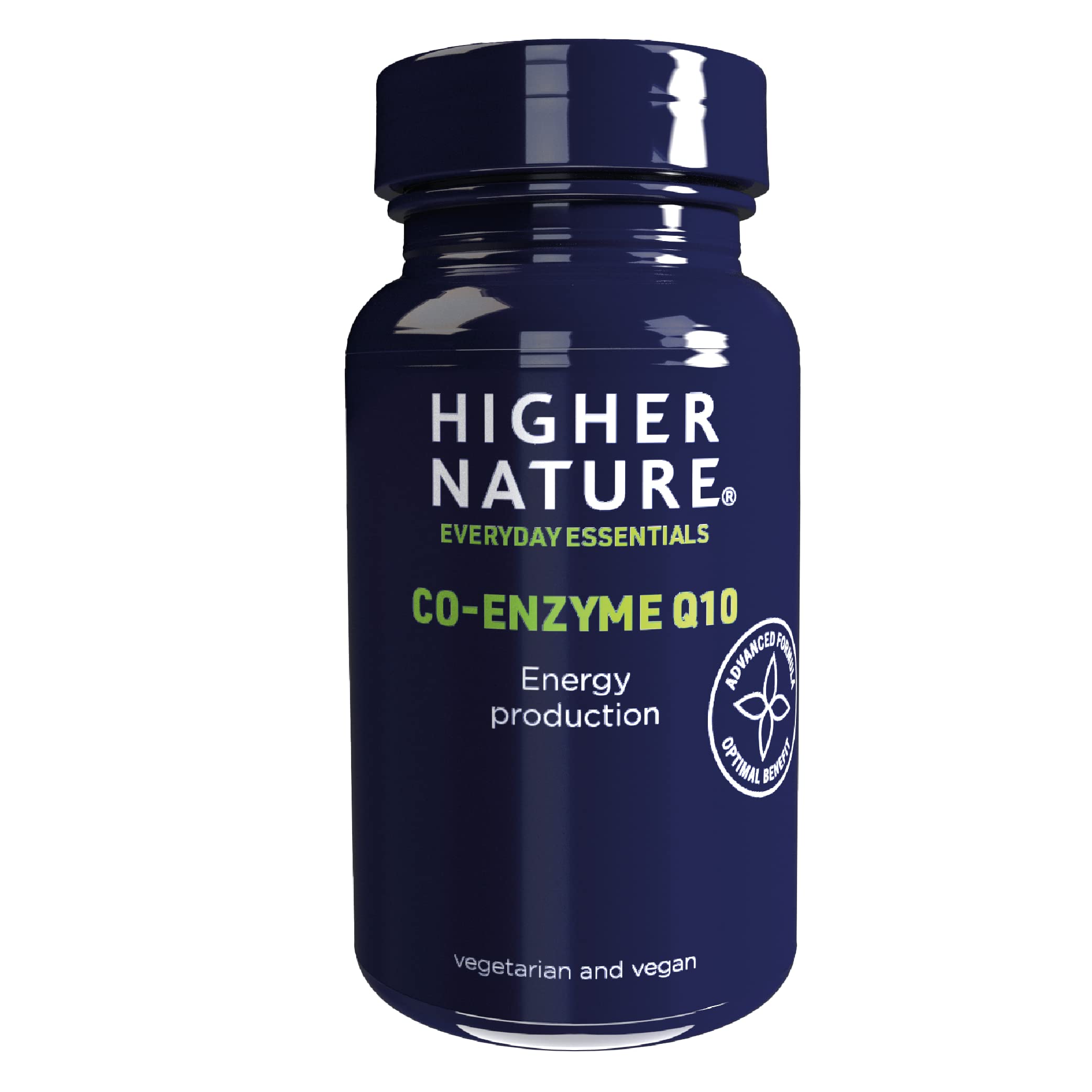 Higher Nature - Co-Enzyme Q10 30mg - Supports Energy Production - for Those Struggling with Fatigue Or Low Energy - Vegetarian & Vegan - 90 Tablet