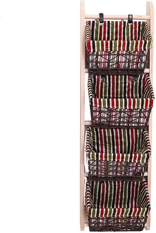 Taburete Canasta de almacenamiento Cestas de estantería Colgar en la