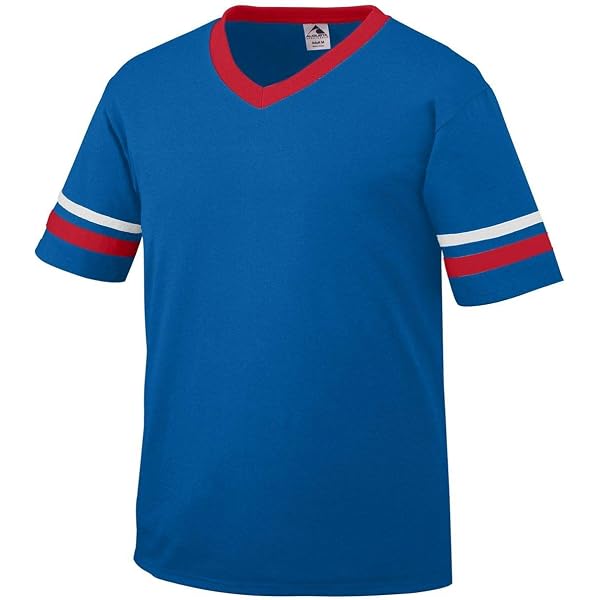Amazon.com: Augusta Sportswear Youth Sleeve Stripe Jersey - RED